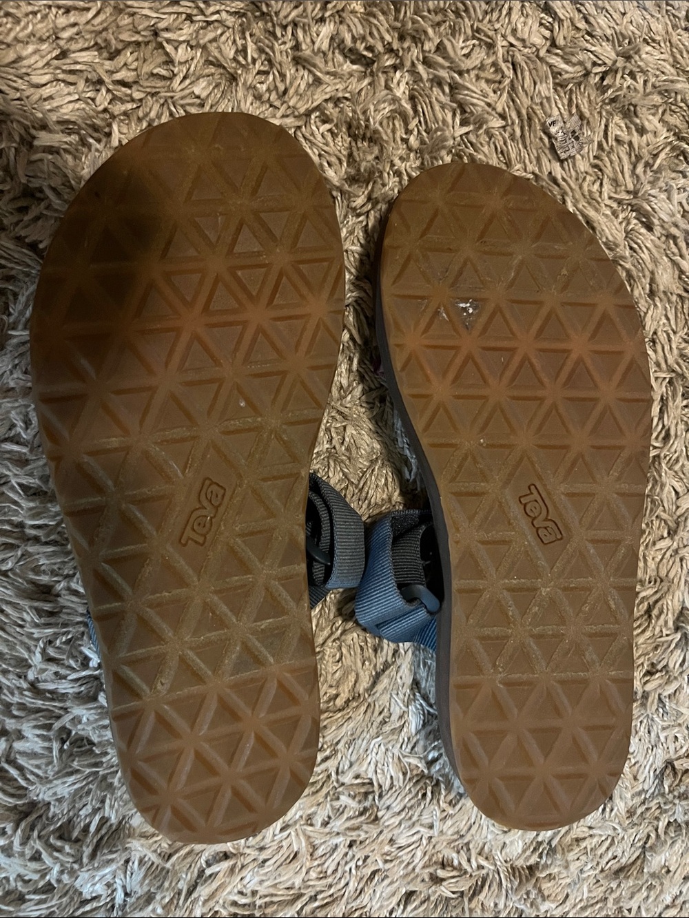 Teva Brown Footbed Sandals with Multicolor Straps. Women’s 8 - Picture 5 of 6
